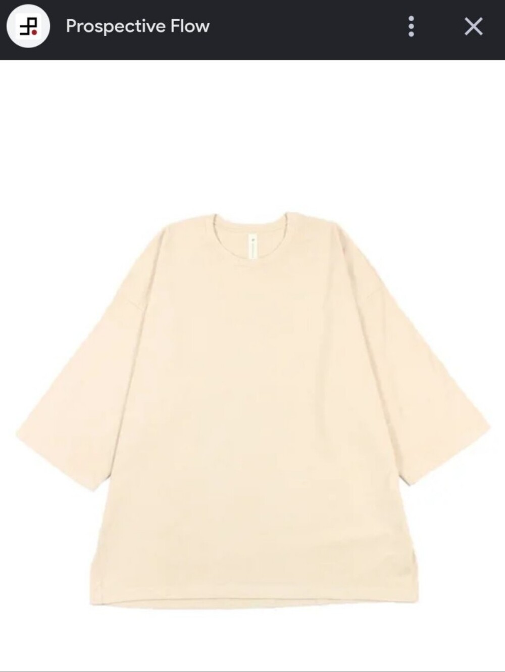 Prospective Flow Men's Oversized Short-Sleeve Crew Tee in Cream